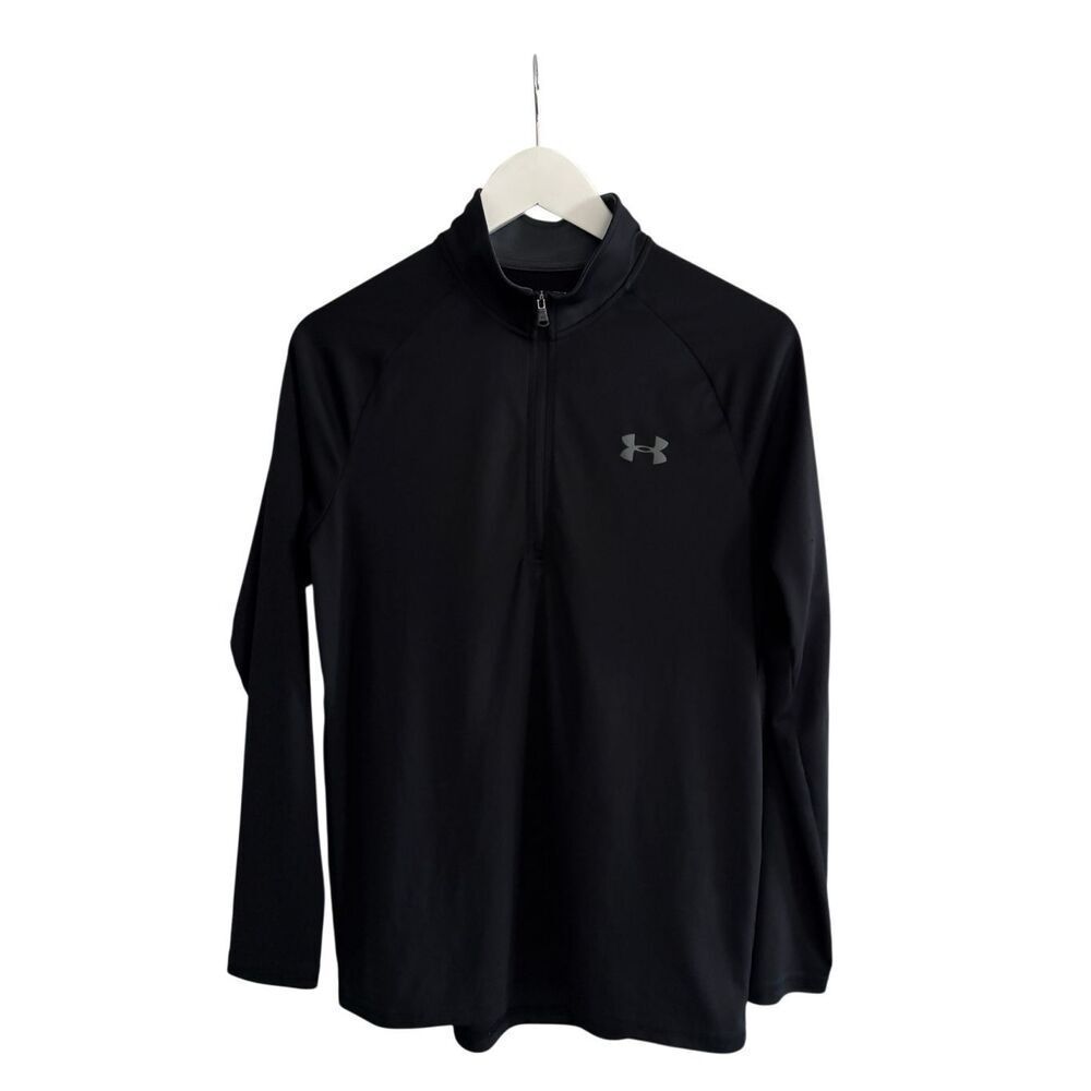 Under Armour HeatGear black 1/2 zip pullover - S